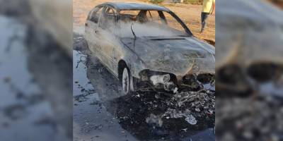 Kazada alev alan aracın şoförü bulundu