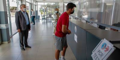 Arter, Mağusa'daki PCR merkezini ziyaret etti