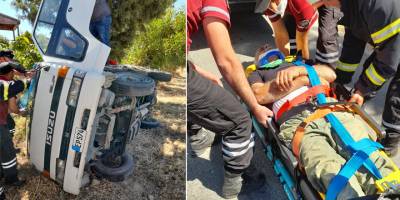 Taşkent- Haspolat yolunda kaza: Sürücü araçta sıkıştı