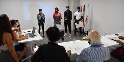 Girne'de grafiti ve resim yarışmasında takımlar sunumlarını yaptı