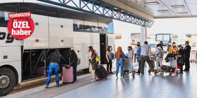 'Gelen yolcu' sayısında  % 92 gerileme