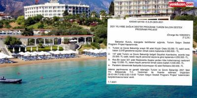 Turizm sektörüne 15 Milyon TL’lik hibe