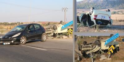 Lefkoşa - Güzelyurt yolunda kaza