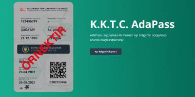 Aşı olanlara "ADAPASS"