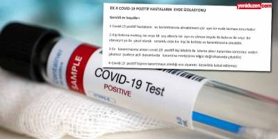 'Pozitif hastalara ev karantinası' başlıyor