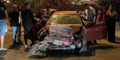 Erülkü önünde kaza, 3 yaralı