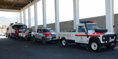 Sivil Savunma ekibi Türkiye için yola çıktı