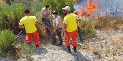 Ekiplerimiz yangınla mücadeleye destek için Türkiye'de