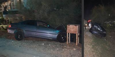 Lefkoşa'da kaza: Hızını alamadı!