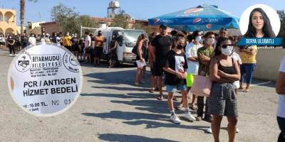  ‘10 TL’ye PCR’ kuyruğu,  metrelerce uzadı