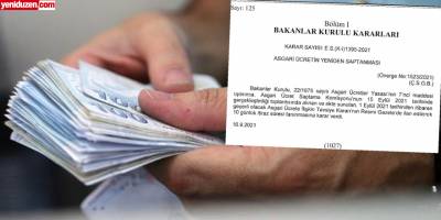 Yeni asgari ücret Resmi Gazete'de yayımlandı