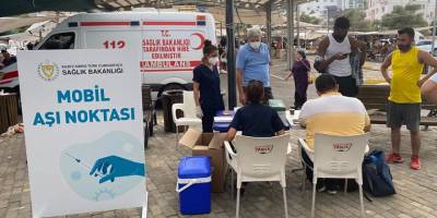 Mobil aşılama hizmeti devam ediyor