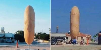 Patates heykeli güneyde gündem oldu