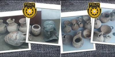 Pamuklu’da operasyon: Çok sayıda ‘eski eser’, 5 tutuklu