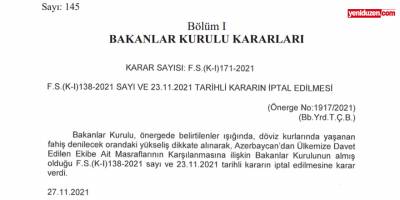 Ve 69 bin sterlinin iptal kararı yayınlandı