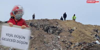 Mağusa çöplük alanında eylem