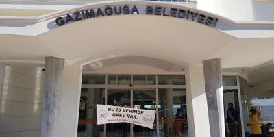 Mağusa Belediyesi yeniden grevde