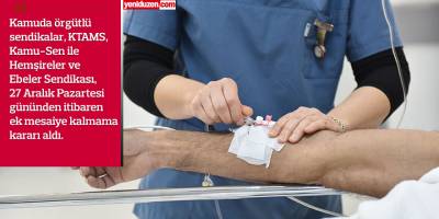 Kamuda  ek mesai  duracak