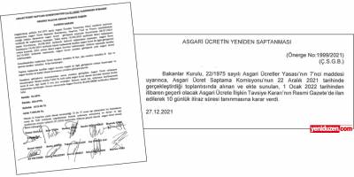 Asgari ücrette tavsiye kararı Resmi Gazete’de:  10 günlük itiraz süreci başladı