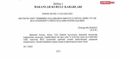Kıb-Tek’e yeni borç yükü: Akaryakıt temini için 4 milyon dolar