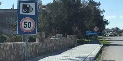 Yenierenköy'deki hız tespit kamerası cumartesi günü devreye alınıyor