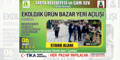 Çamlıbel Ekolojik Ürün Pazarı açılıyor