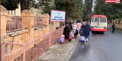 Güzelyurt Barış İlkokulu’na yıldırım düştü