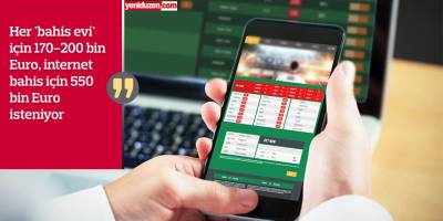 Bütçeye 'sanal bahis' ayarı