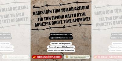 ‘Barış için tüm yollar açılsın!’