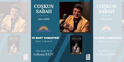 Coşkun Sabah Işık Kitabevi’nde sevenleriyle buluşacak