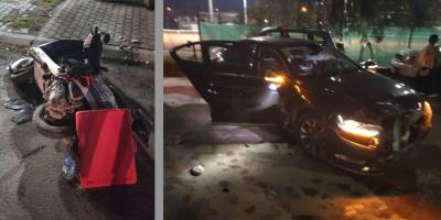 Lefkoşa'da kaza: Motosiklet sürücüsü yaralandı