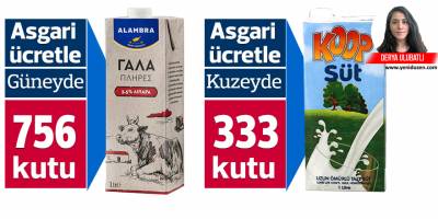 Sütte alım gücü farkı