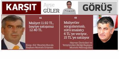 SÜT ZAMMI  ‘İmalatçıya 6 TL’ye veriliyor,  rafta 15 TL’