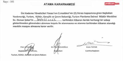 Ataoğlu kendi müdürlerini görevden aldı, yenilerini atadı