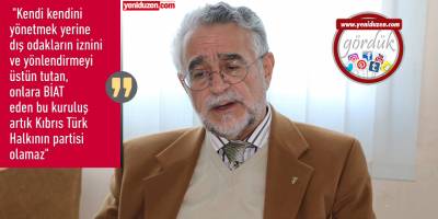 UBP'nin kurucusunun isyanı: Biat eden bir kuruluş artık!