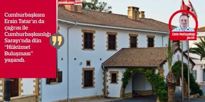 Saray’da “hükümet” zirvesi