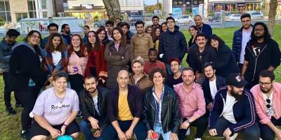 DAÜ'de açık hava film gösterimi