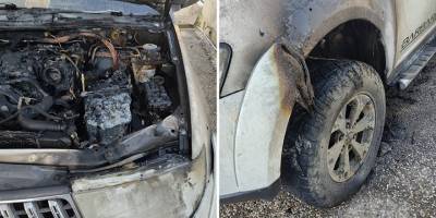 Yanıcı madde dökerek ateşe verdiler