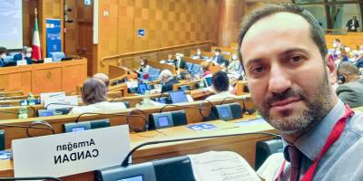 Armağan Candan İtalya Parlamentosu’nda konuştu