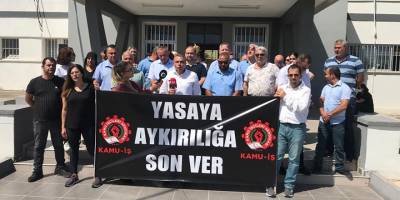 Kamu-İş, Serbest Liman’da uyarı grevi yaptı