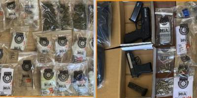 Mağusa'daki operasyonda 5.6 kilo uyuşturucu ve silah ele geçirildi