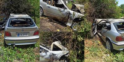 Önündekine çarptı, savruldu, aracı alev aldı