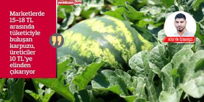 Karpuz üreticisi emeğinin karşılığını almak istiyor