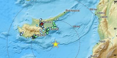 Meteoroloji Dairesi: “Deprem,Lefkoşa Deprem İstasyonu’ndan yaklaşık 56 kilometre uzaklıkta meydana geldi”