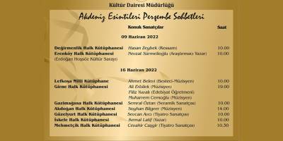 “Akdeniz Esintileri Perşembe Sohbetleri” devam ediyor