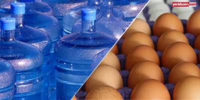 İçme suyuna 5 TL, yumurtaya 40 kuruş zam