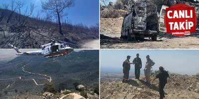 Yangın bölgesinde örnek işbirliği ve dayanışma