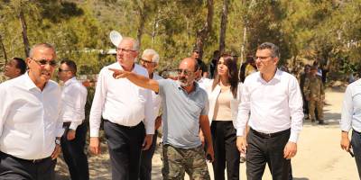 CTP heyeti, yangından etkilenen bölgeleri ziyaret etti