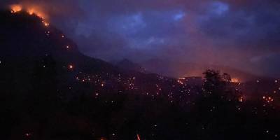 Yangın bölgesine 14 kilogram yağış düştü