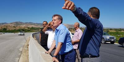 Arıklı, Güzelyurt-Lefke Bölünmüş Anayolunda incelemelerde bulundu